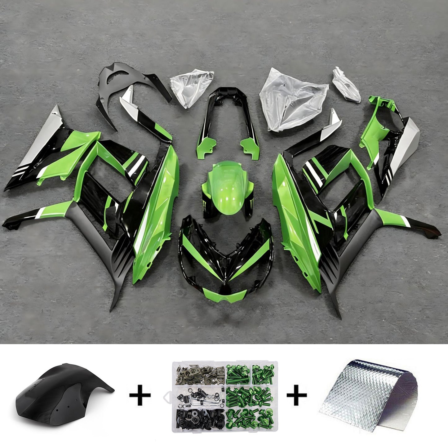 Kit carenatura iniezione in plastica ABS adatto per Kawasaki Z1000SX 2010-2015
