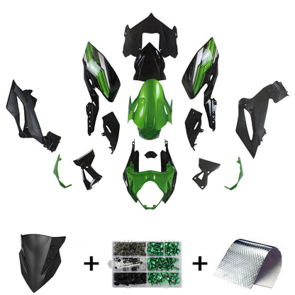 Amotopart Kawasaki 2018-2020 Z400 Green Black Trigger Kit