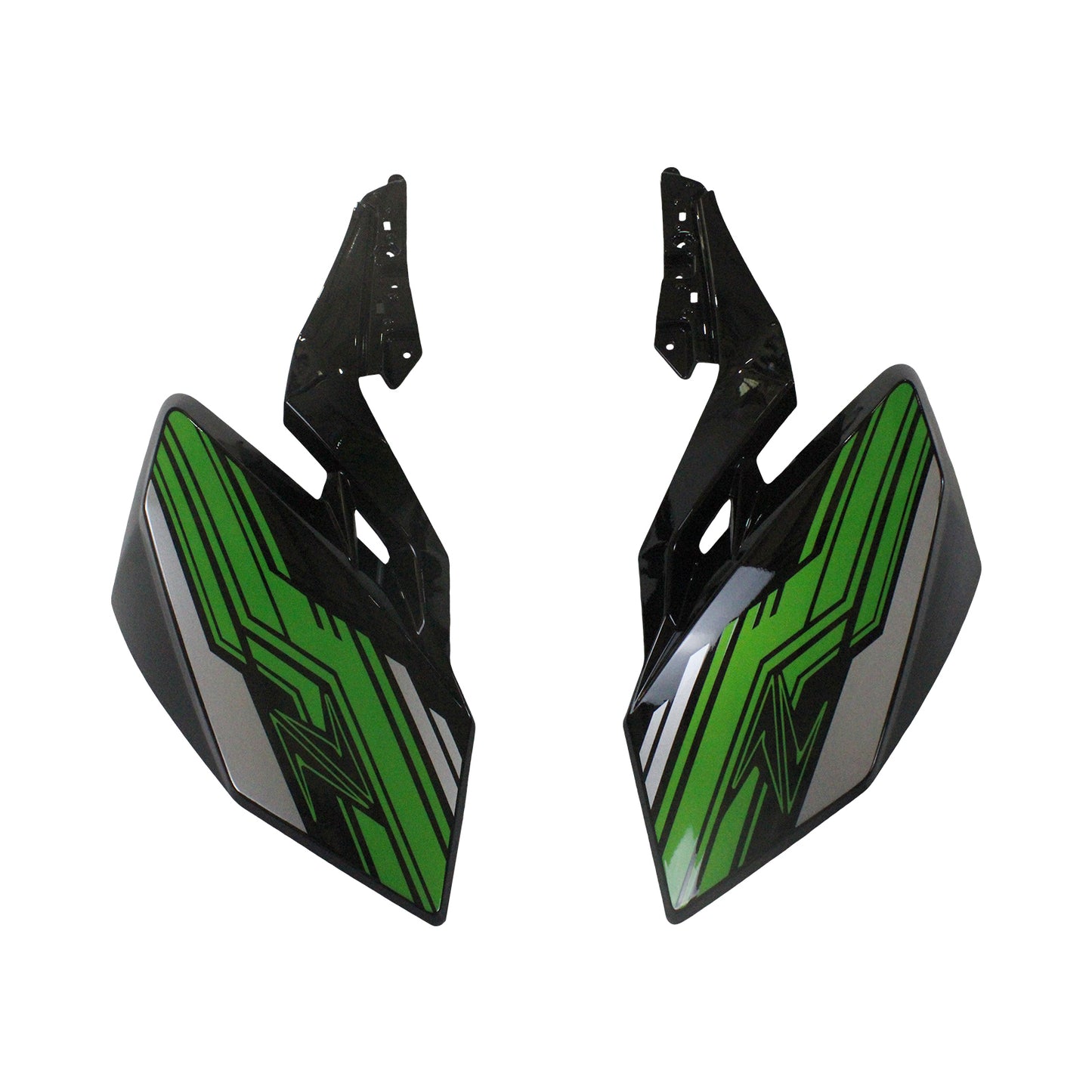 Amotopart Kawasaki 2018-2020 Z400 Green Black Trigger Kit