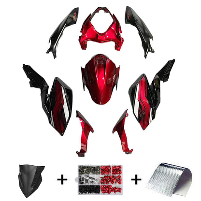 Amotopart Kawasaki 2018-2020 Z400 Red Black Tub