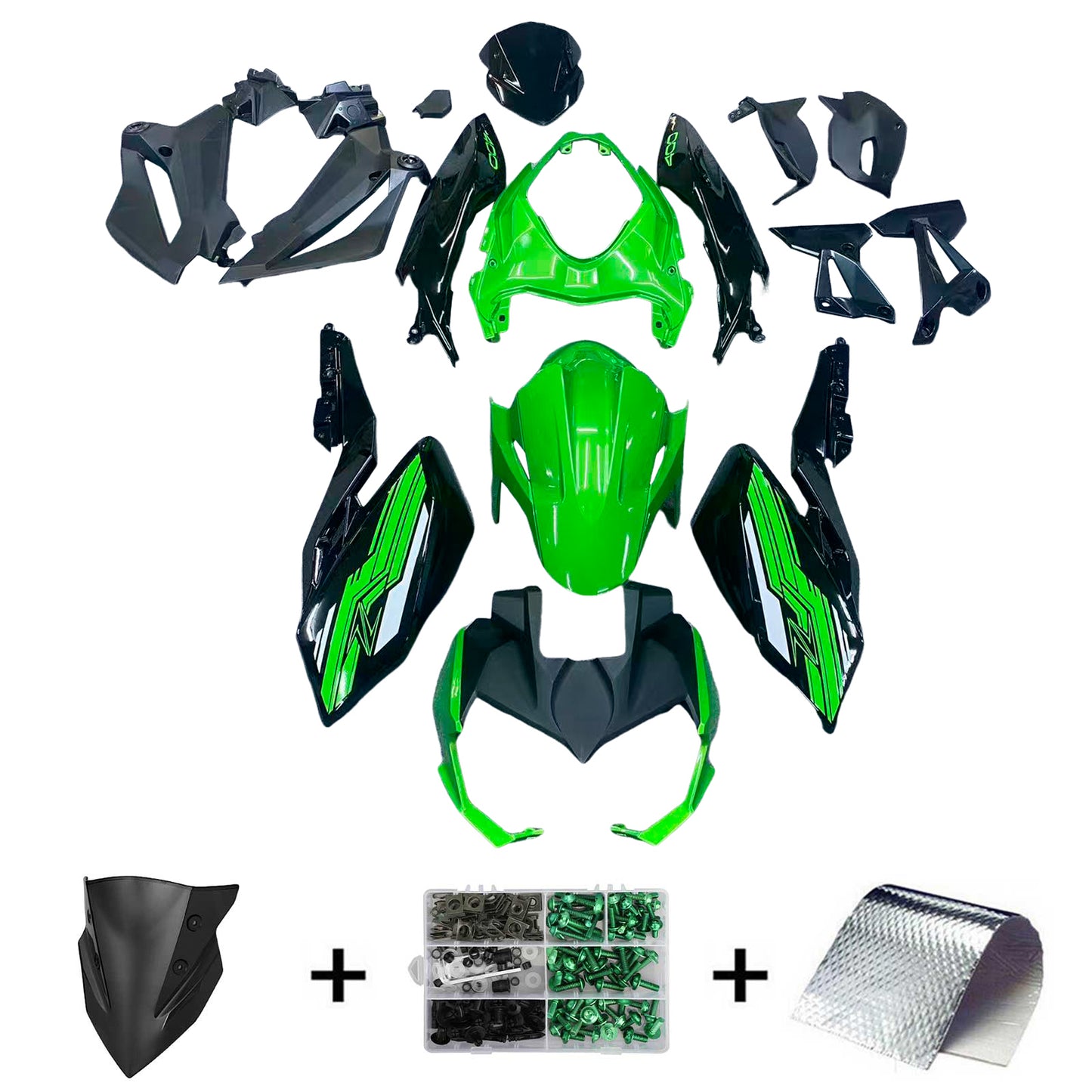 Amotopart Kit Carena Kawasaki Z400 2018-2020 Carrozzeria Plastica ABS