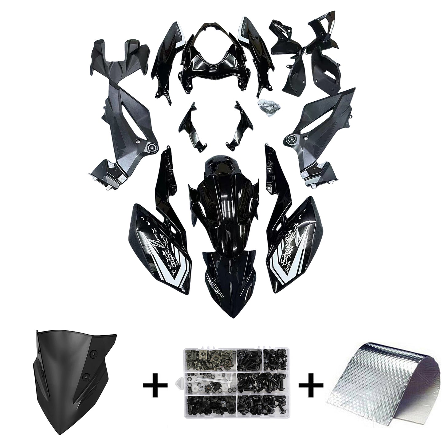 Kit carena iniezione Kawasaki Z400 2018-2024 Carrozzeria in plastica ABS