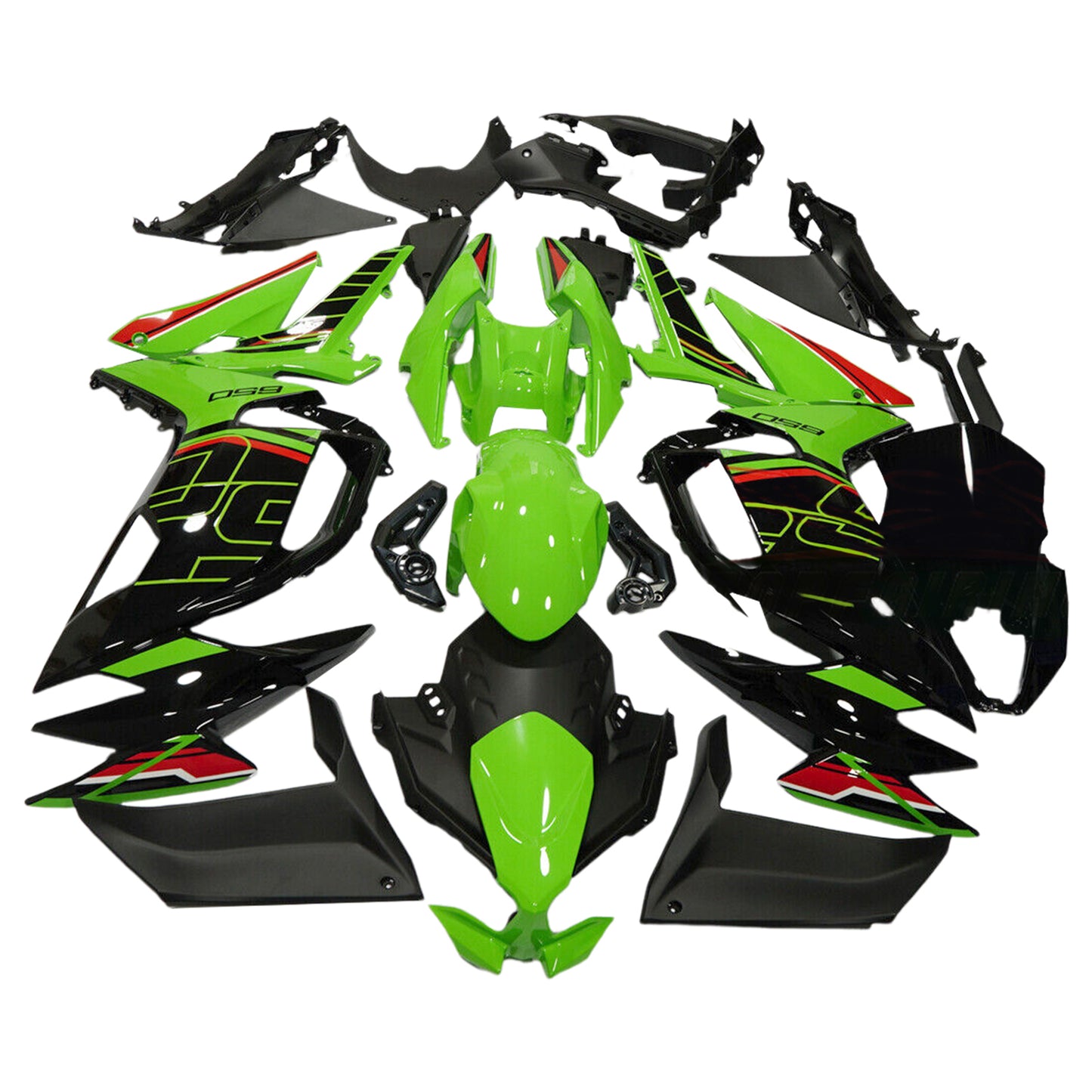 Kit carena iniezione Kawasaki ER-6F Ninja650 2020-2026 Carrozzeria ABS