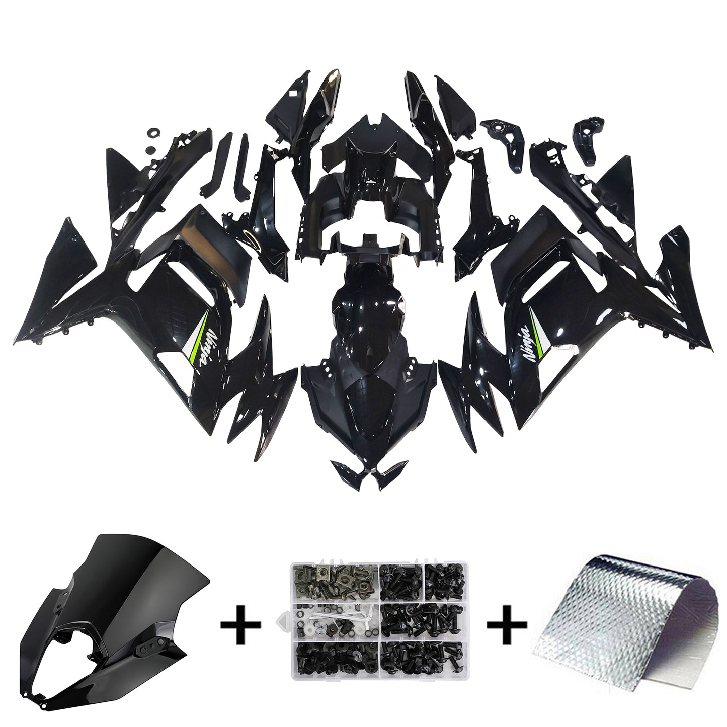 Kit carena iniezione Kawasaki ER-6F Ninja650 2020-2026 Carrozzeria ABS