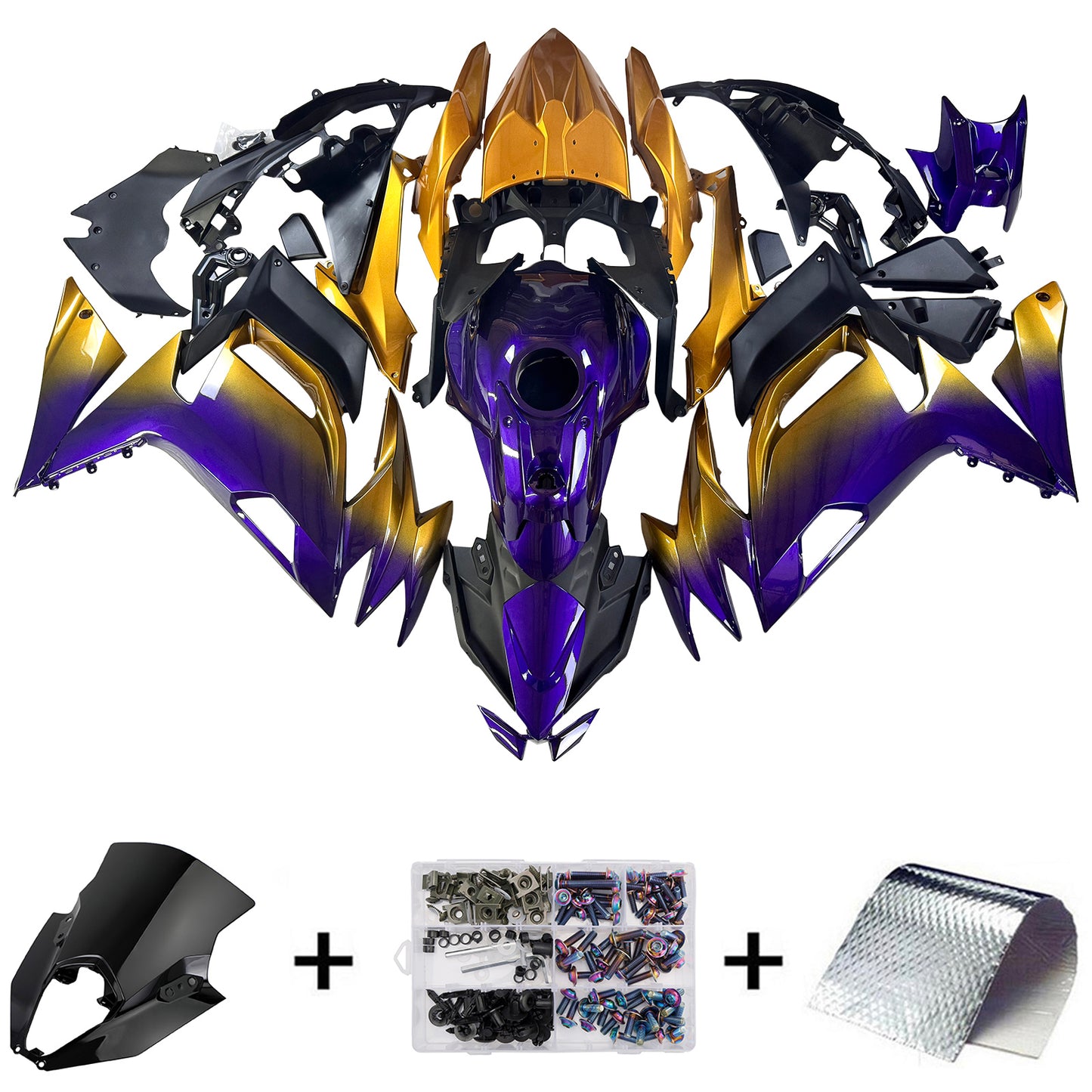 Kit carenatura iniezione ABS adatto per Kawasaki ER-6F Ninja650 2020-2026