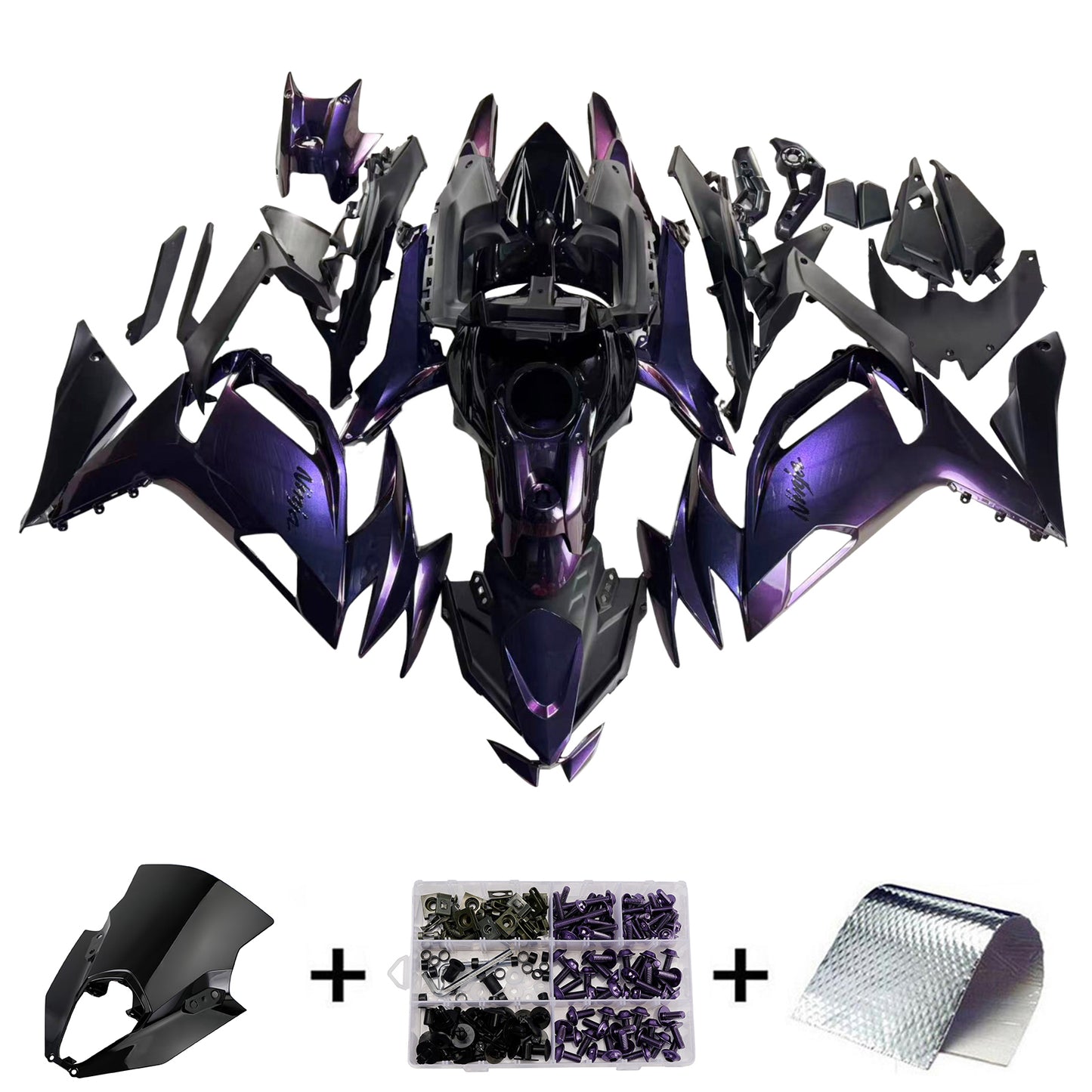 Kit carenatura iniezione ABS adatto per Kawasaki ER-6F Ninja650 2020-2026