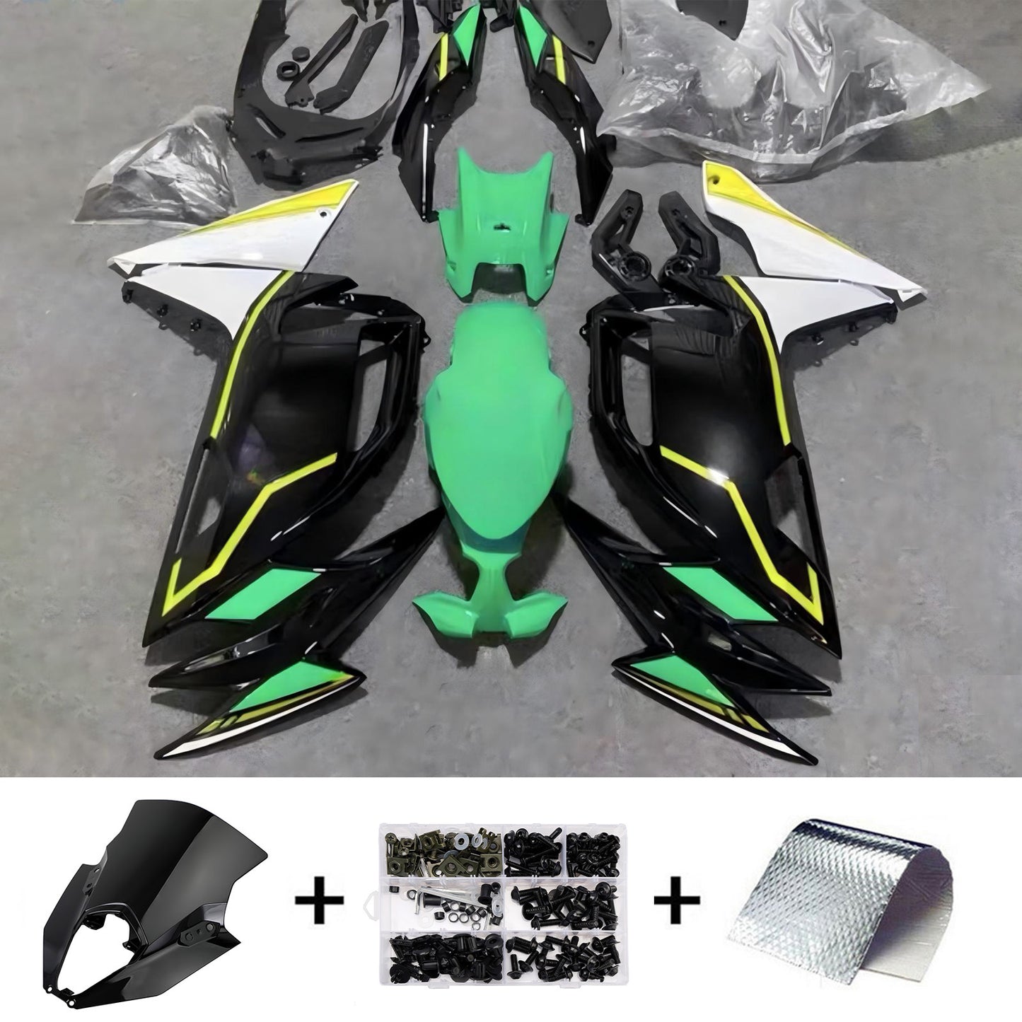 Kit carenatura iniezione ABS adatto per Kawasaki ER-6F Ninja650 2020-2026