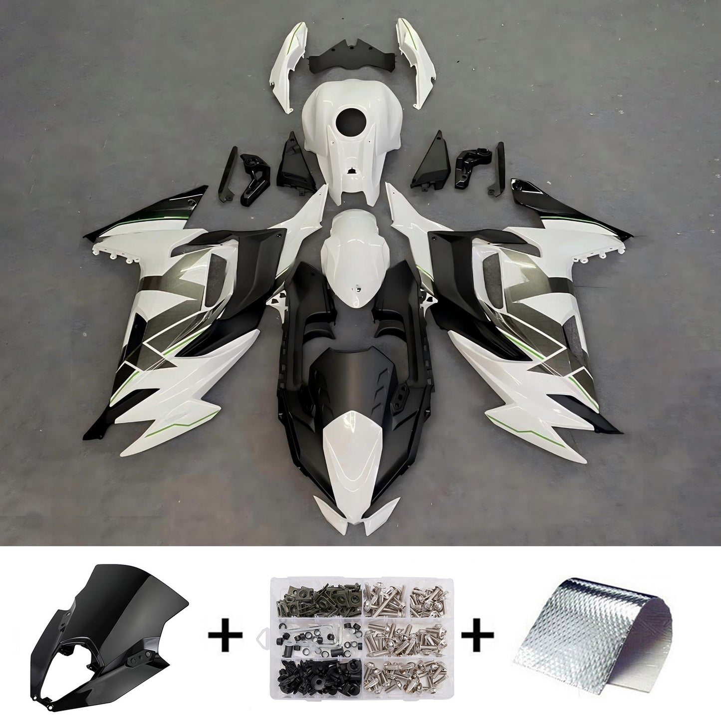 Kit carenatura iniezione ABS adatto per Kawasaki ER-6F Ninja650 2020-2026