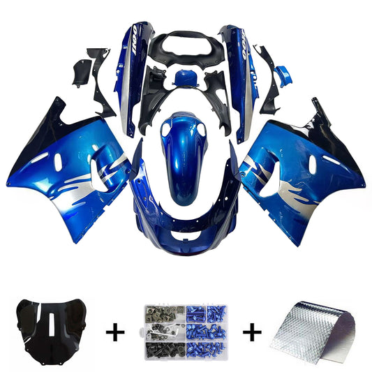 Amotopart Kawasaki ZZR1100 1993-2003 Kit carena Carrozzeria Plastica