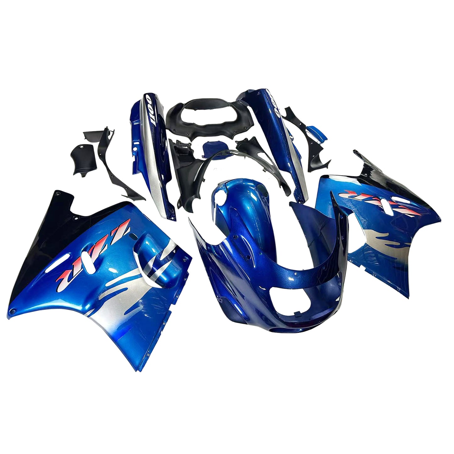 Amotopart Kawasaki ZZR1100 1993-2003 Kit carena Carrozzeria Plastica