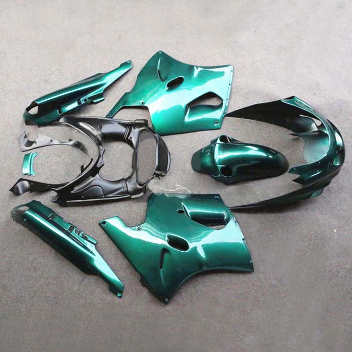 Amotopart Kawasaki ZZR1100 1993-2003 Kit carena Carrozzeria Plastica