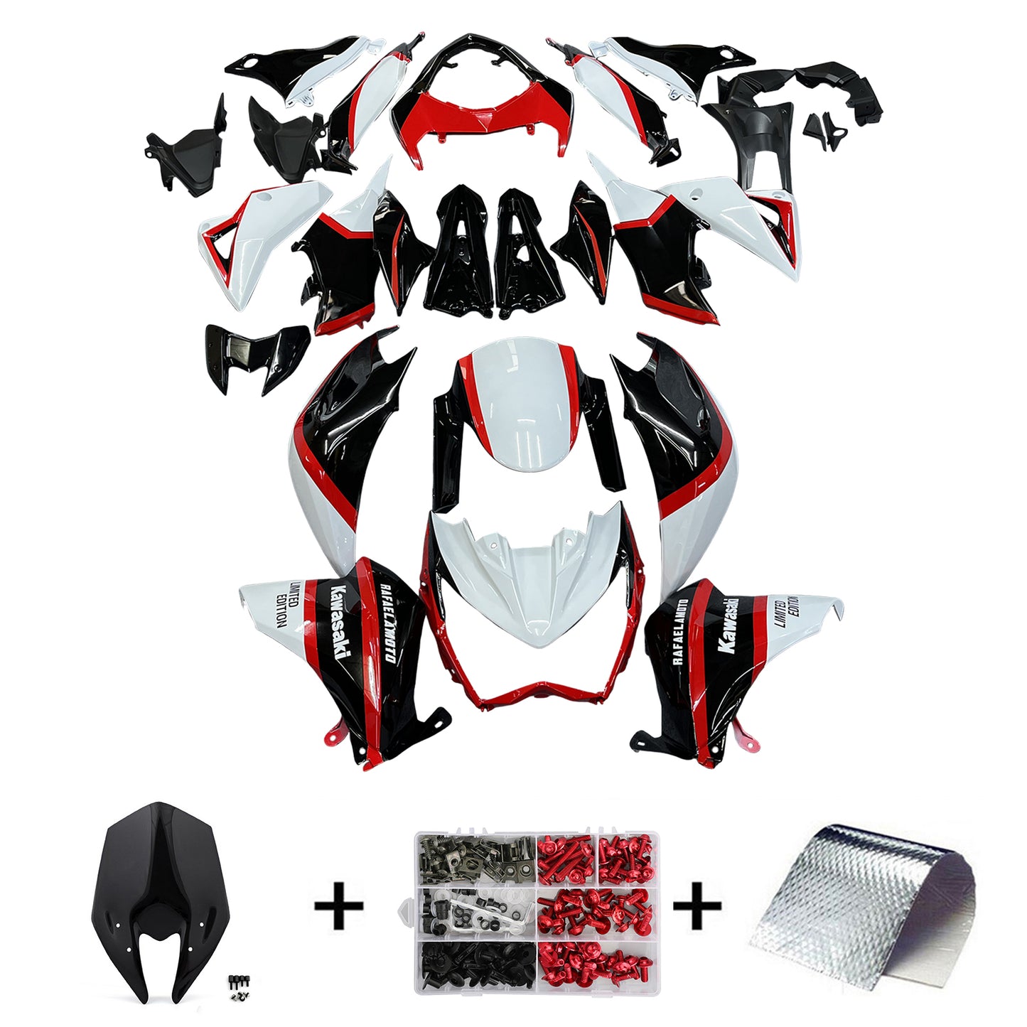 Amotopart Kawasaki Z800 2013-2018 Kit carena Carrozzeria Plastica ABS