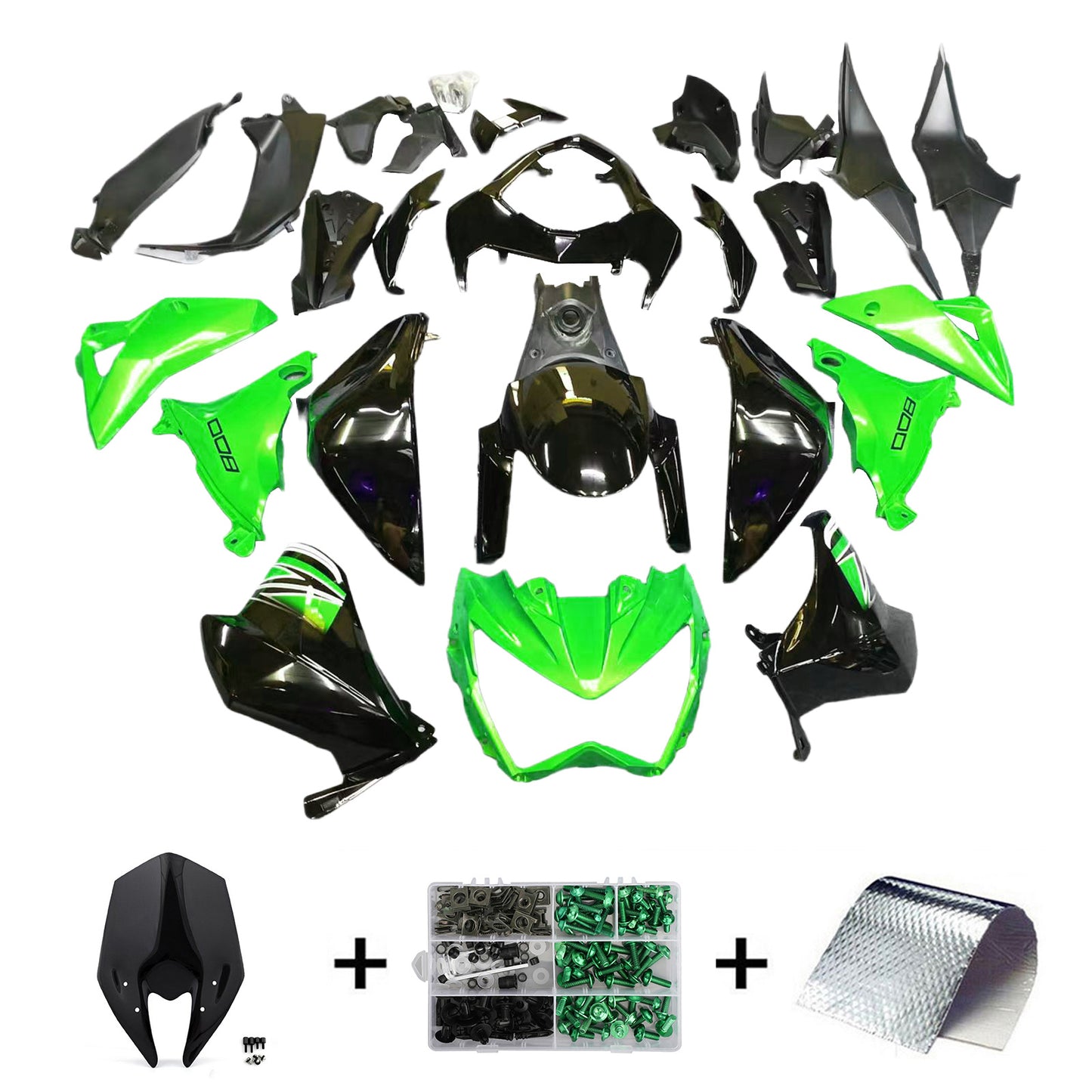 Amotopart Kawasaki Z800 2013-2018 Kit carena Carrozzeria Plastica ABS