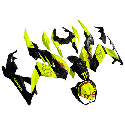 Amotopart Kawasaki Z250 Z300 2015-2016 Kit carena Carrozzeria Plastica ABS