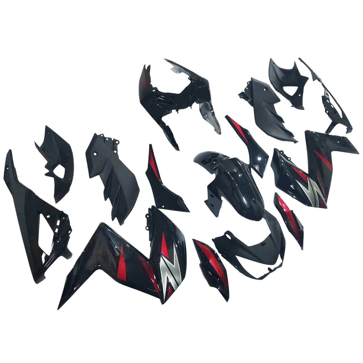 Amotopart Kawasaki Z250 Z300 2015-2016 Kit carena Carrozzeria Plastica ABS
