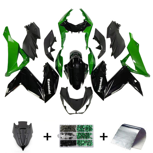 Amotopart Kawasaki Z250 Z300 2015-2016 Kit carena Carrozzeria Plastica ABS