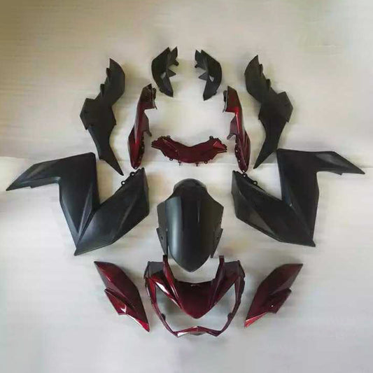 Amotopart Kawasaki Z250 Z300 2015-2016 Kit carena Carrozzeria Plastica ABS