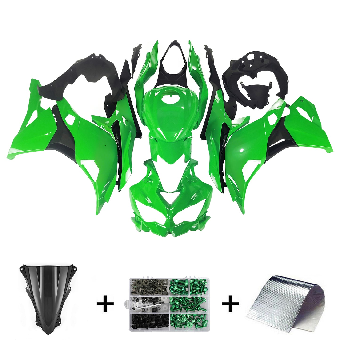Carrozzeria kit carenatura iniezione Kawasaki Ninja ZX-25R ZX-4R ZX-4RR 2019-2026