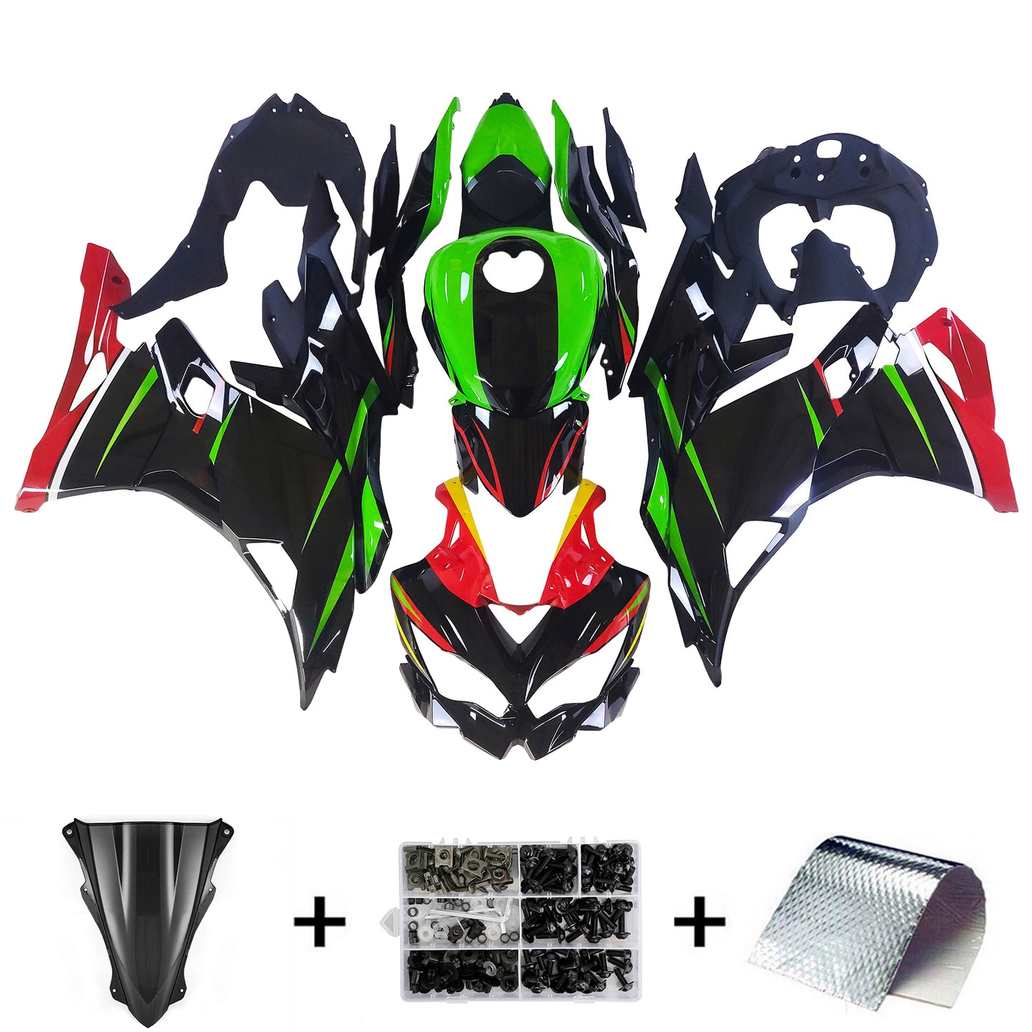 Kit carenatura iniezione Kawasaki Ninja ZX-25R ZX-4R ZX-4RR 2019-2026