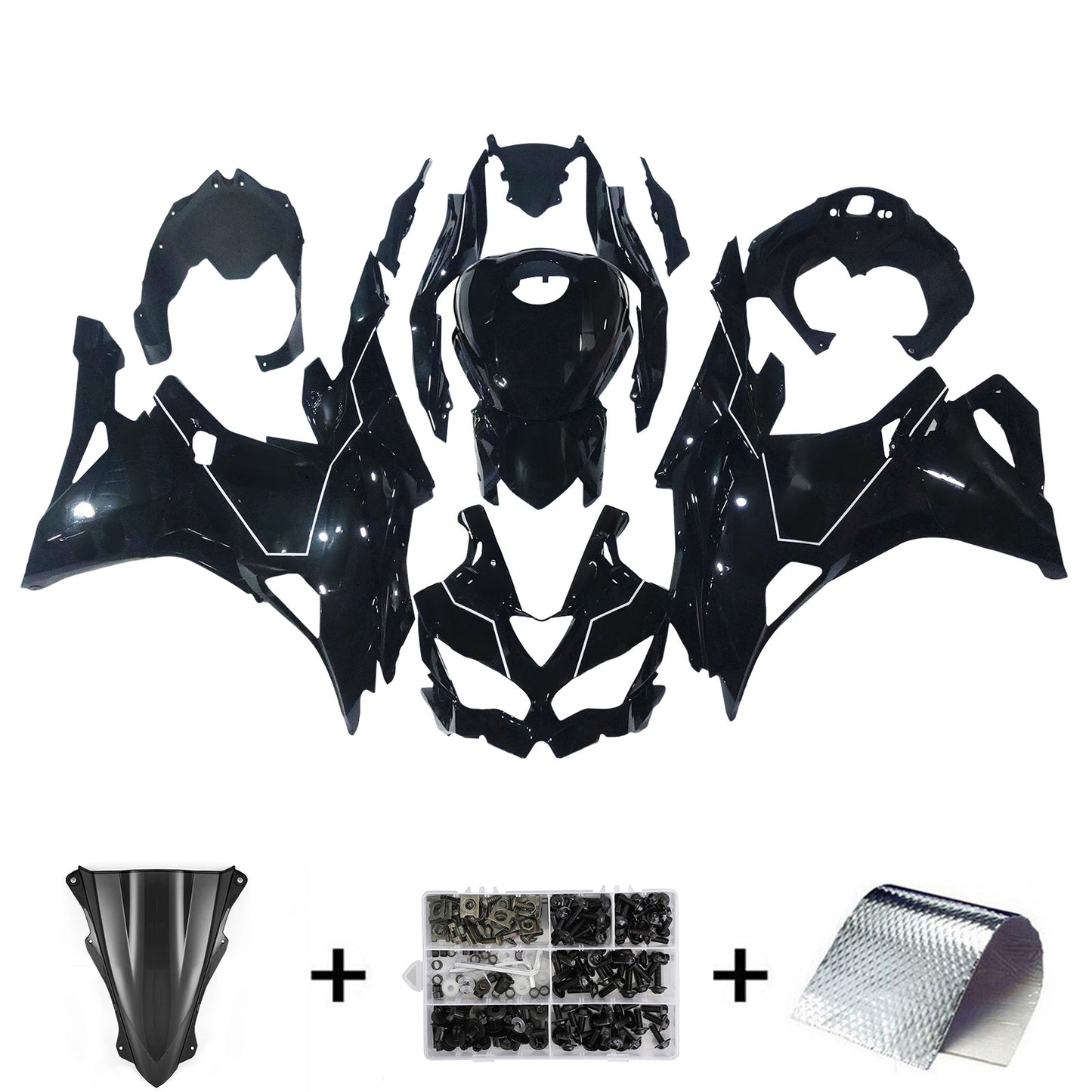 Kit carenatura iniezione Kawasaki Ninja ZX-25R ZX-4R ZX-4RR 2019-2026