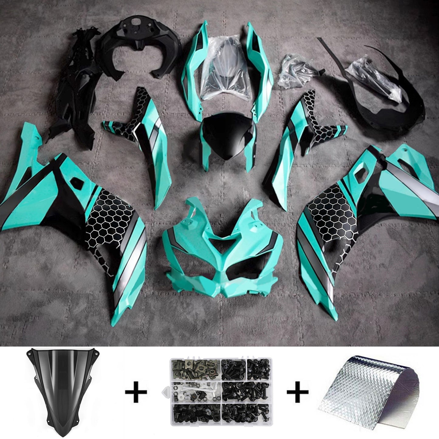 Kit carenatura iniezione Kawasaki Ninja ZX-25R ZX-4R ZX-4RR 2019-2026