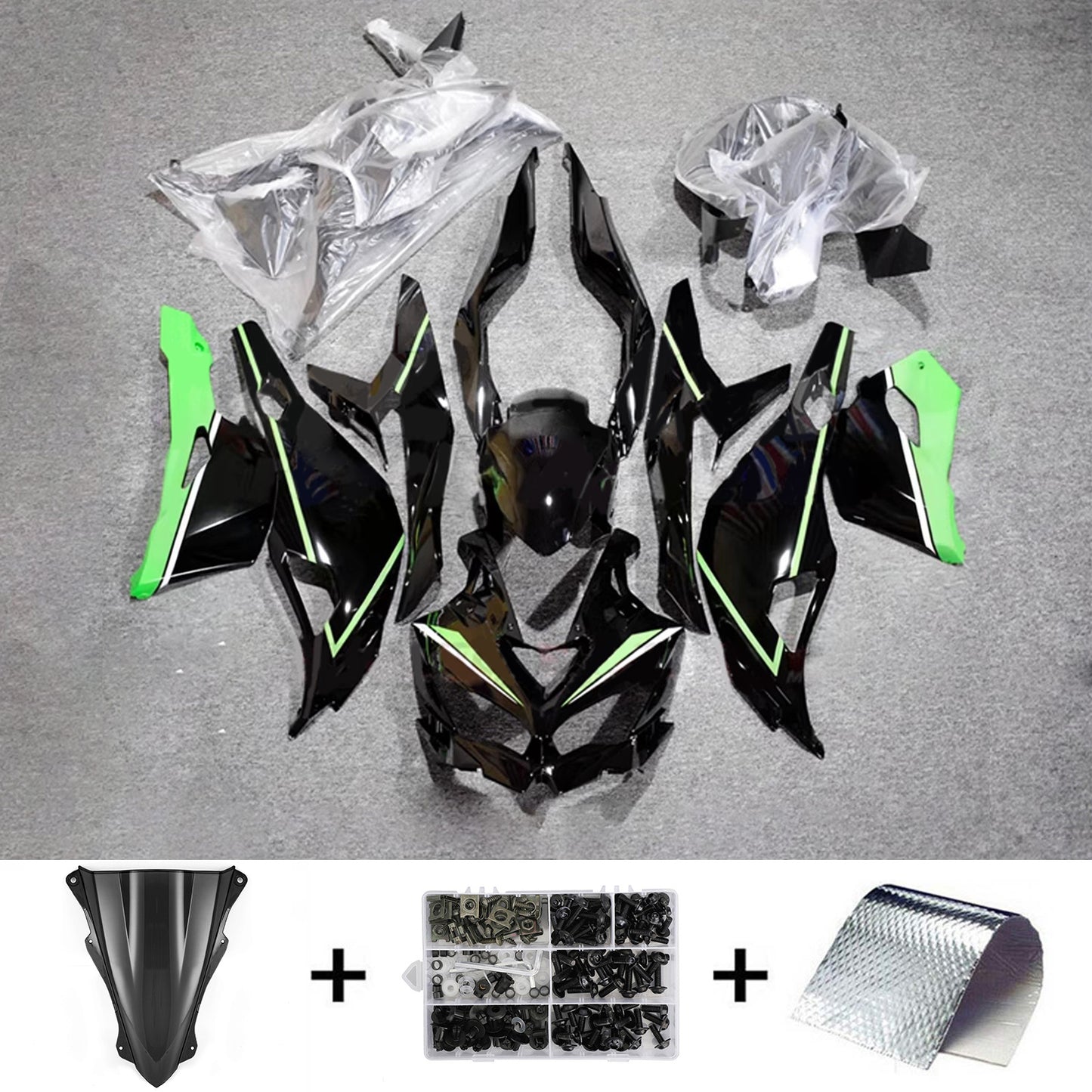 Kit carenatura iniezione Kawasaki Ninja ZX-25R ZX-4R ZX-4RR 2019-2026