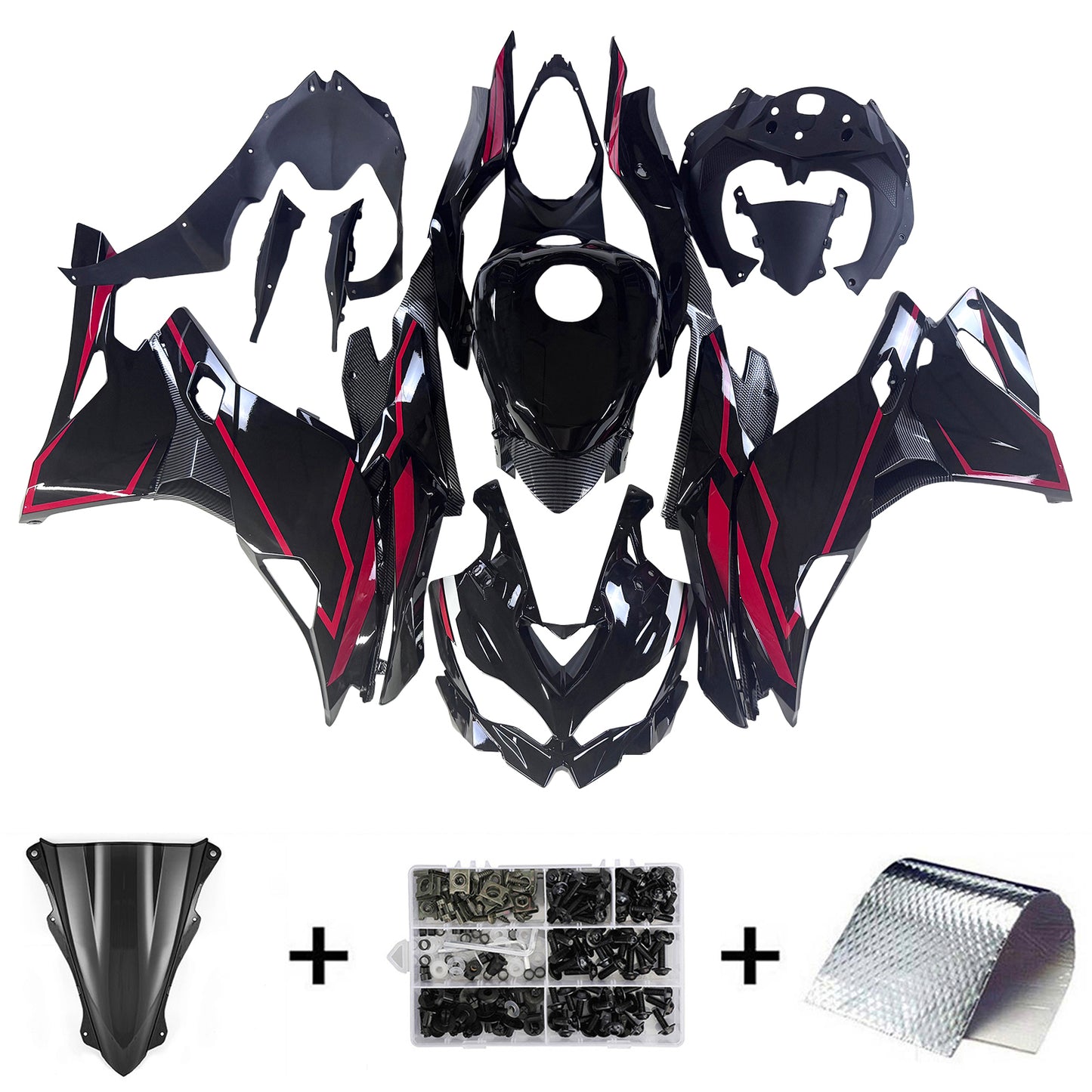 Kit carenatura iniezione Kawasaki Ninja ZX-25R ZX-4R ZX-4RR 2019-2026
