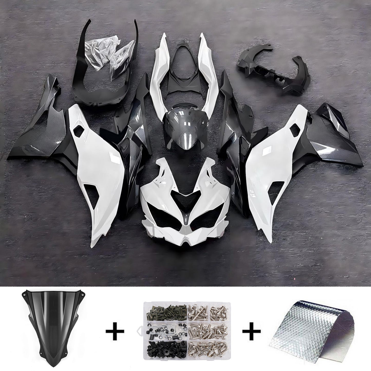 Kit carenatura iniezione adatto per Kawasaki Ninja ZX-25R ZX-4R ZX-4RR 2019-2026