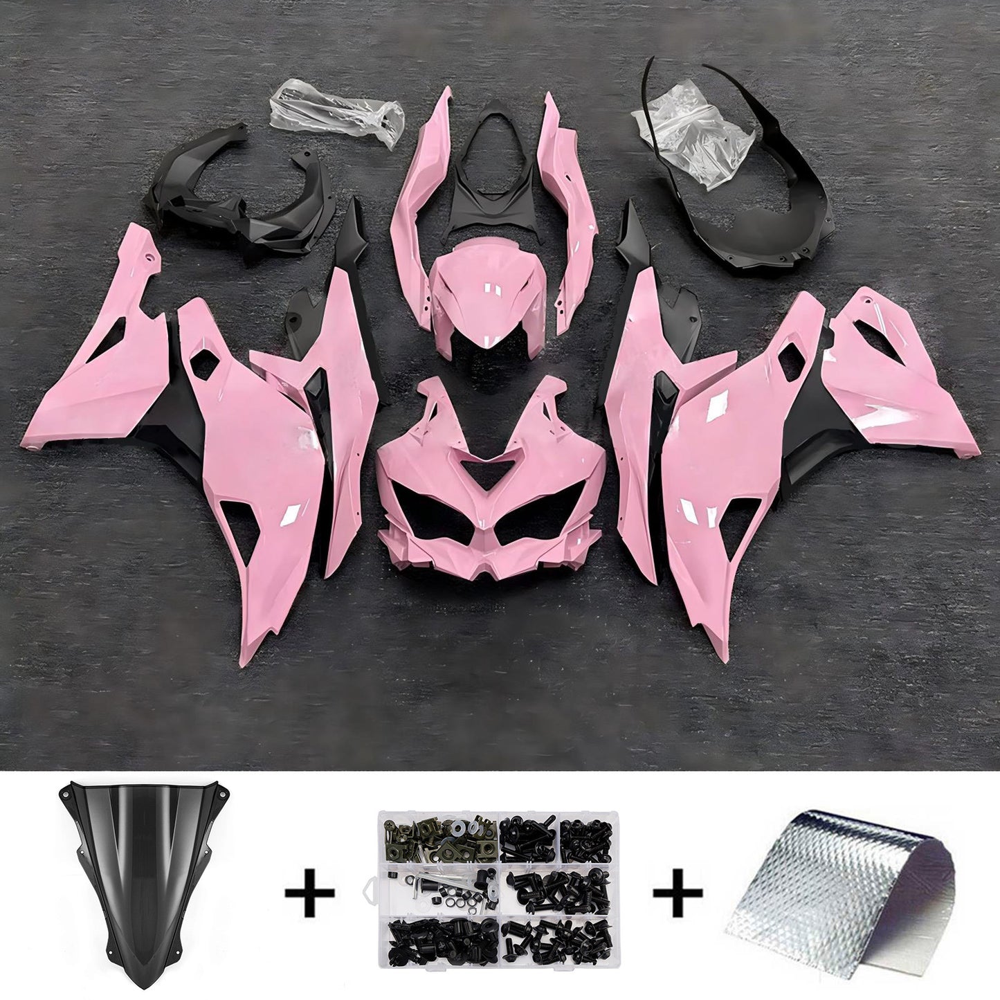 Kit carenatura iniezione adatto per Kawasaki Ninja ZX-25R ZX-4R ZX-4RR 2019-2026