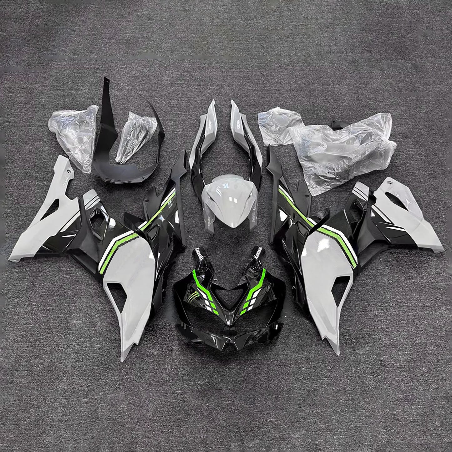 Kit carenatura iniezione adatto per Kawasaki Ninja ZX-25R ZX-4R ZX-4RR 2019-2026