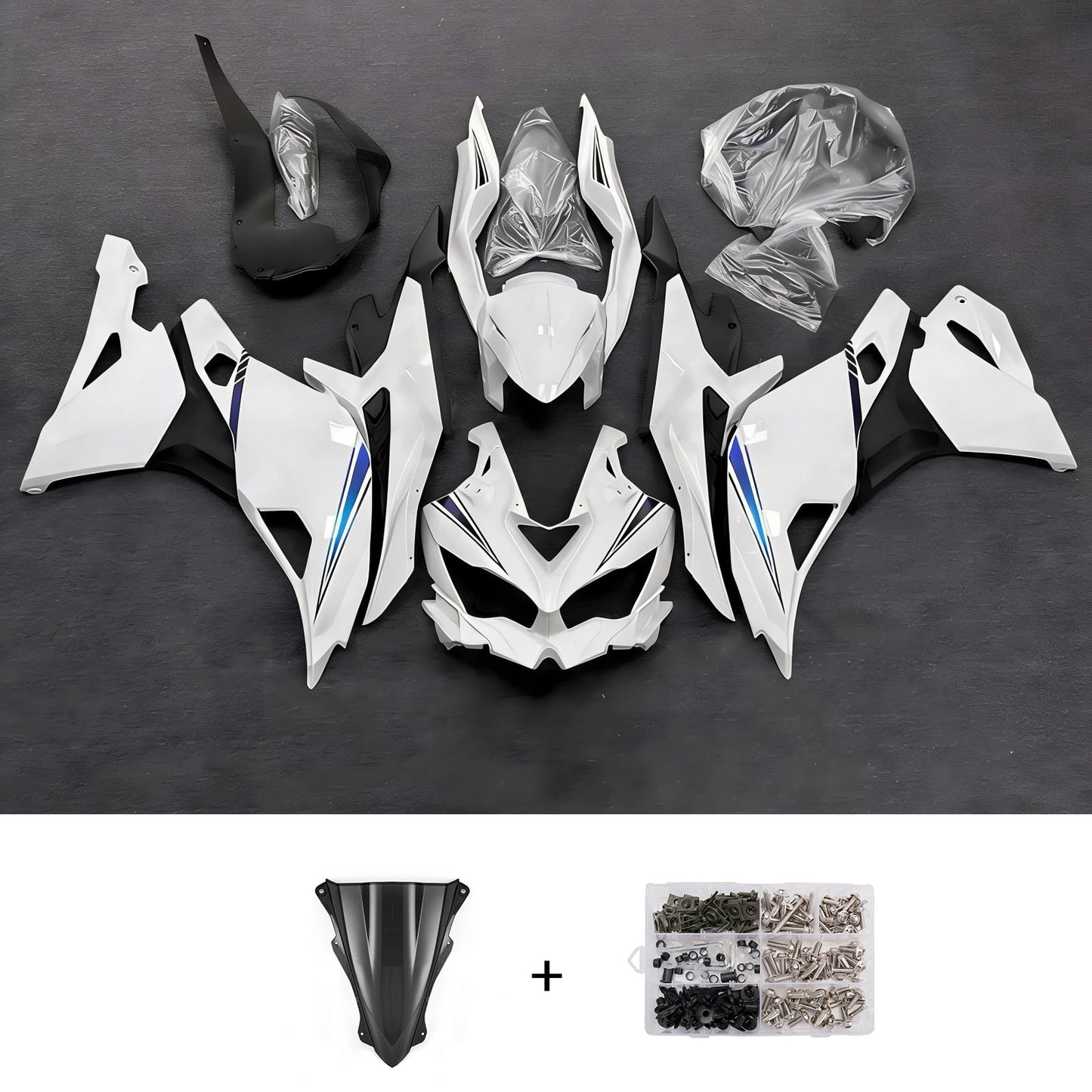 Kit carenatura iniezione adatto per Kawasaki Ninja ZX-25R ZX-4R ZX-4RR 2019-2026