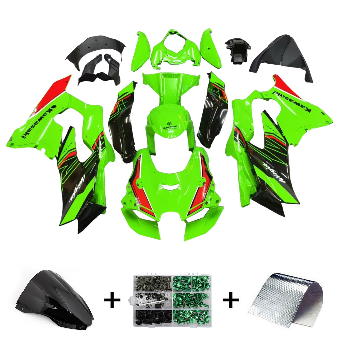 Amotopart Kawasaki ZX-10R ZX10R 2021-2025 Kit carena Carrozzeria ABS