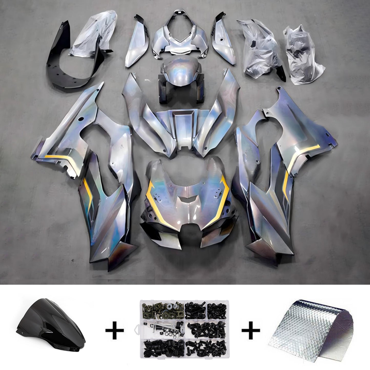 Kit carenatura iniezione ABS adatto per Kawasaki ZX-10R ZX-10RR 2021-2025