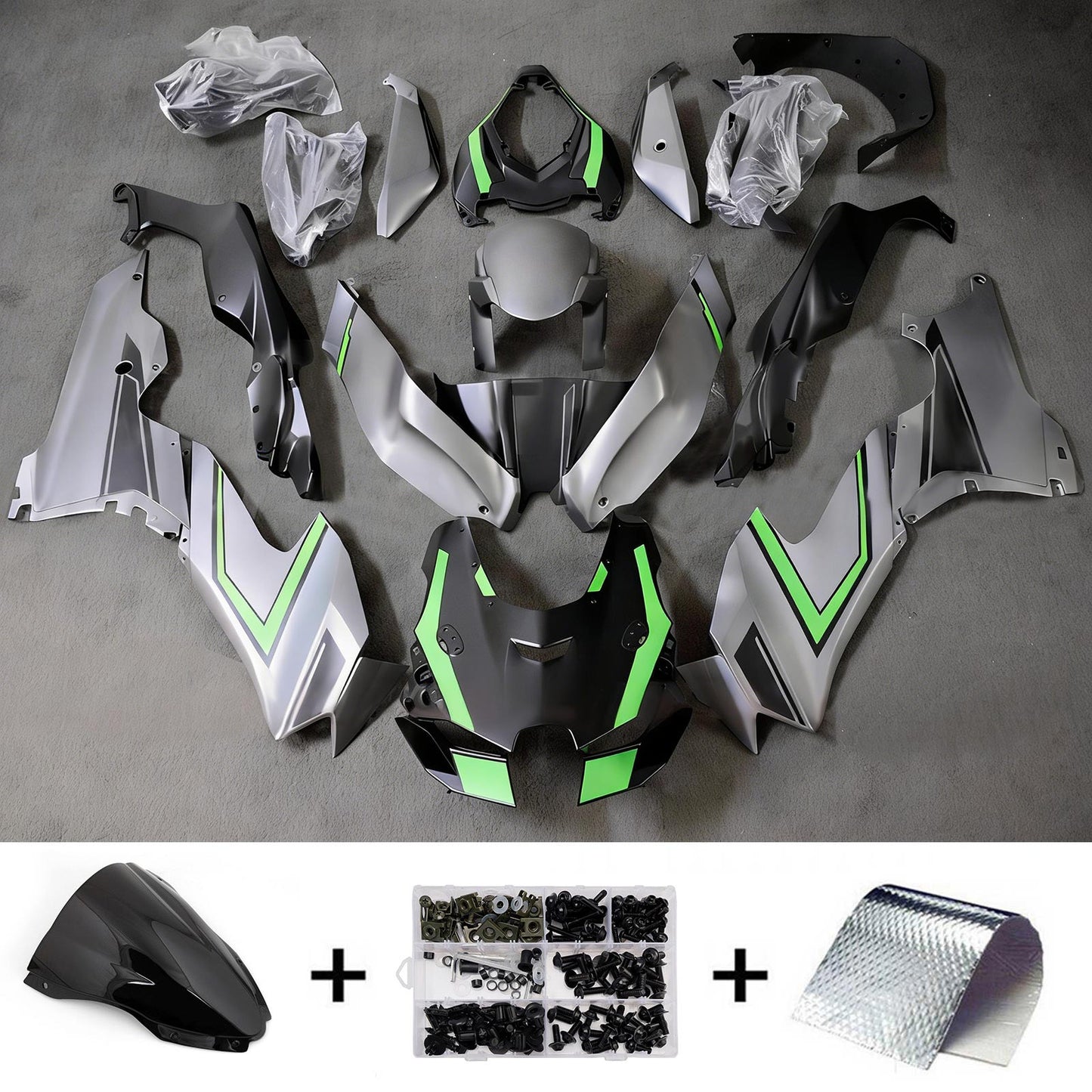 Kit carenatura iniezione ABS adatto per Kawasaki ZX-10R ZX-10RR 2021-2025