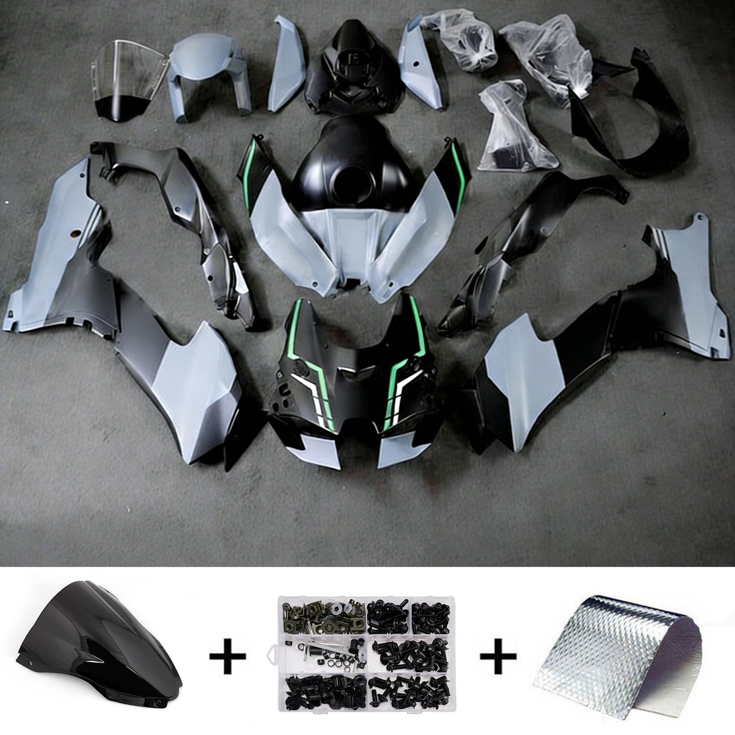 Kit carenatura iniezione ABS adatto per Kawasaki ZX-10R ZX-10RR 2021-2025