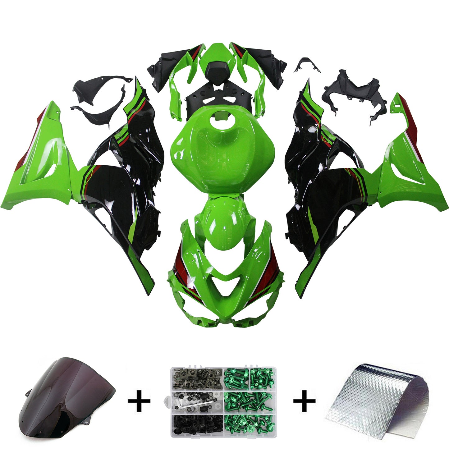 2024-2026 Kawasaki ZX-6R ZX6R Kit carena iniezione Carrozzeria Plastica ABS