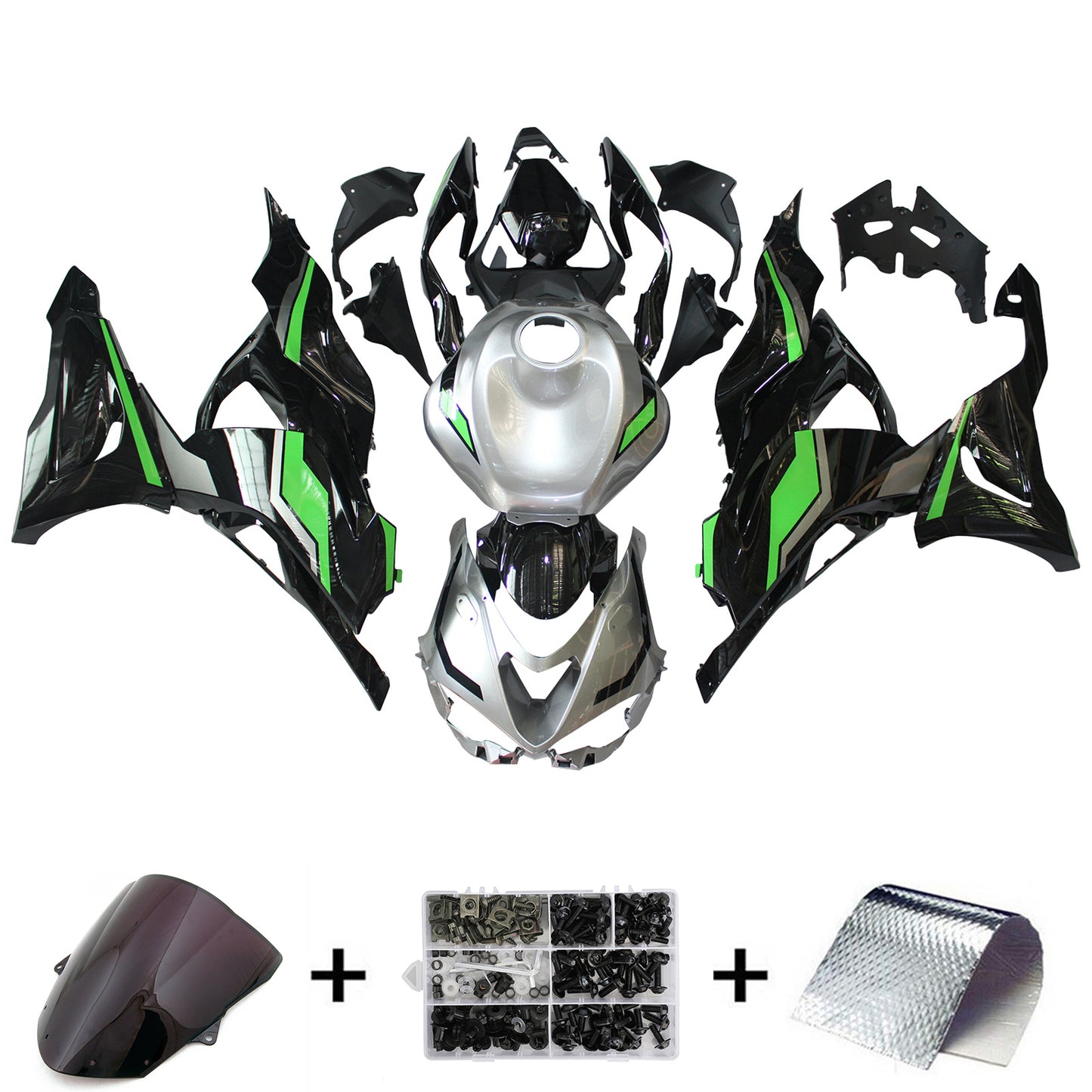 2024-2026 Kawasaki ZX-6R ZX6R Kit carena iniezione Carrozzeria Plastica ABS