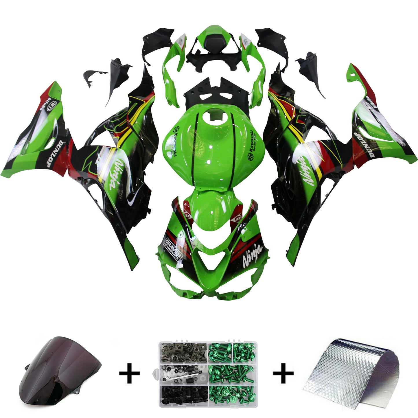 2024 Kawasaki ZX-6R ZX6R Kit carena iniezione Carrozzeria plastica ABS