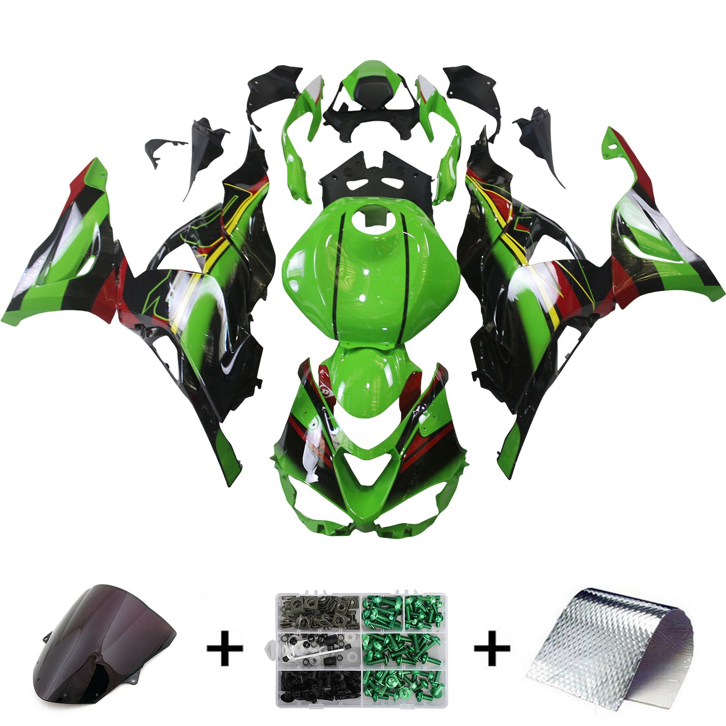 2024-2026 Kawasaki ZX-6R ZX6R Kit carena iniezione Carrozzeria plastica ABS