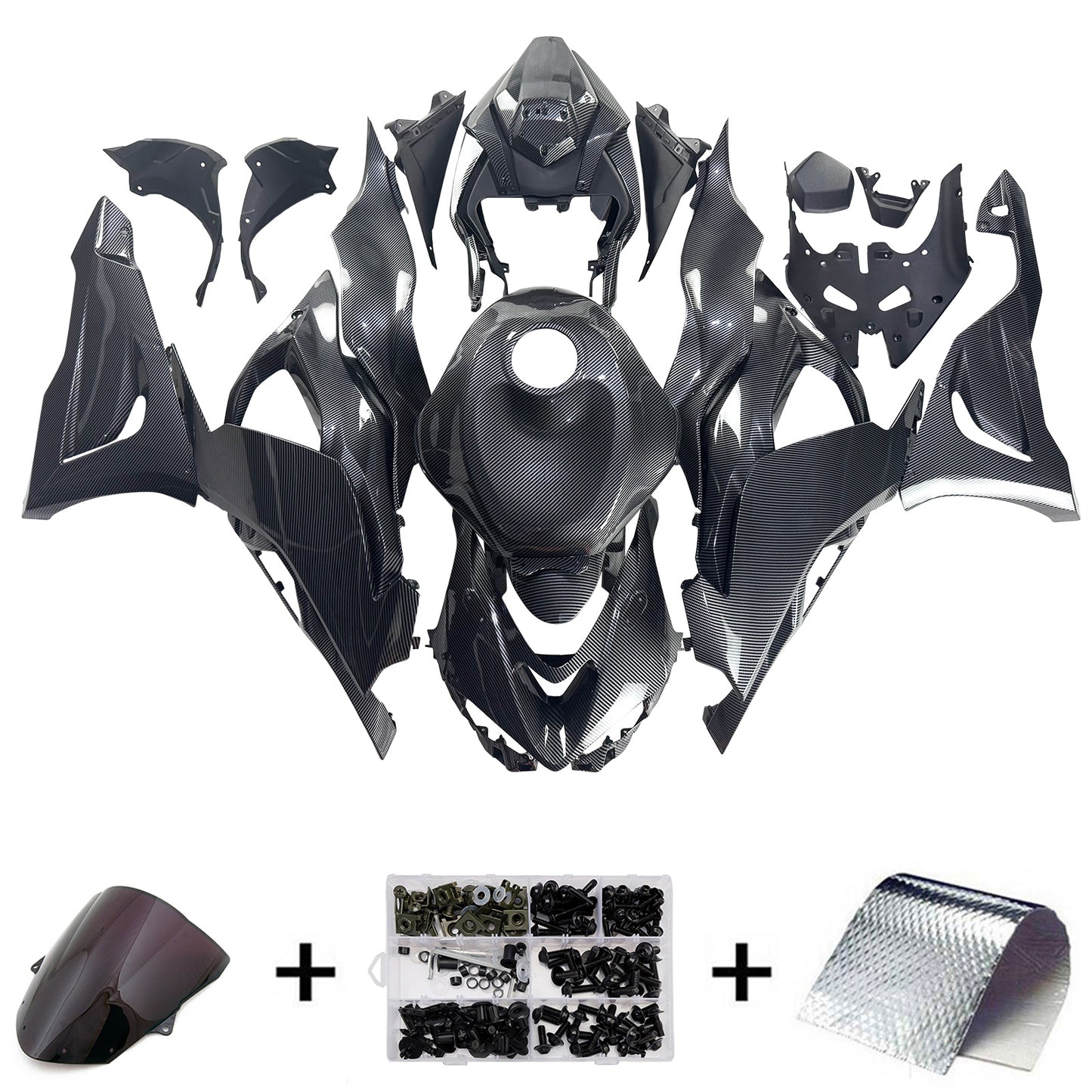 Kit carenatura iniezione in plastica ABS adatto per Kawasaki ZX-6R 2024-2026