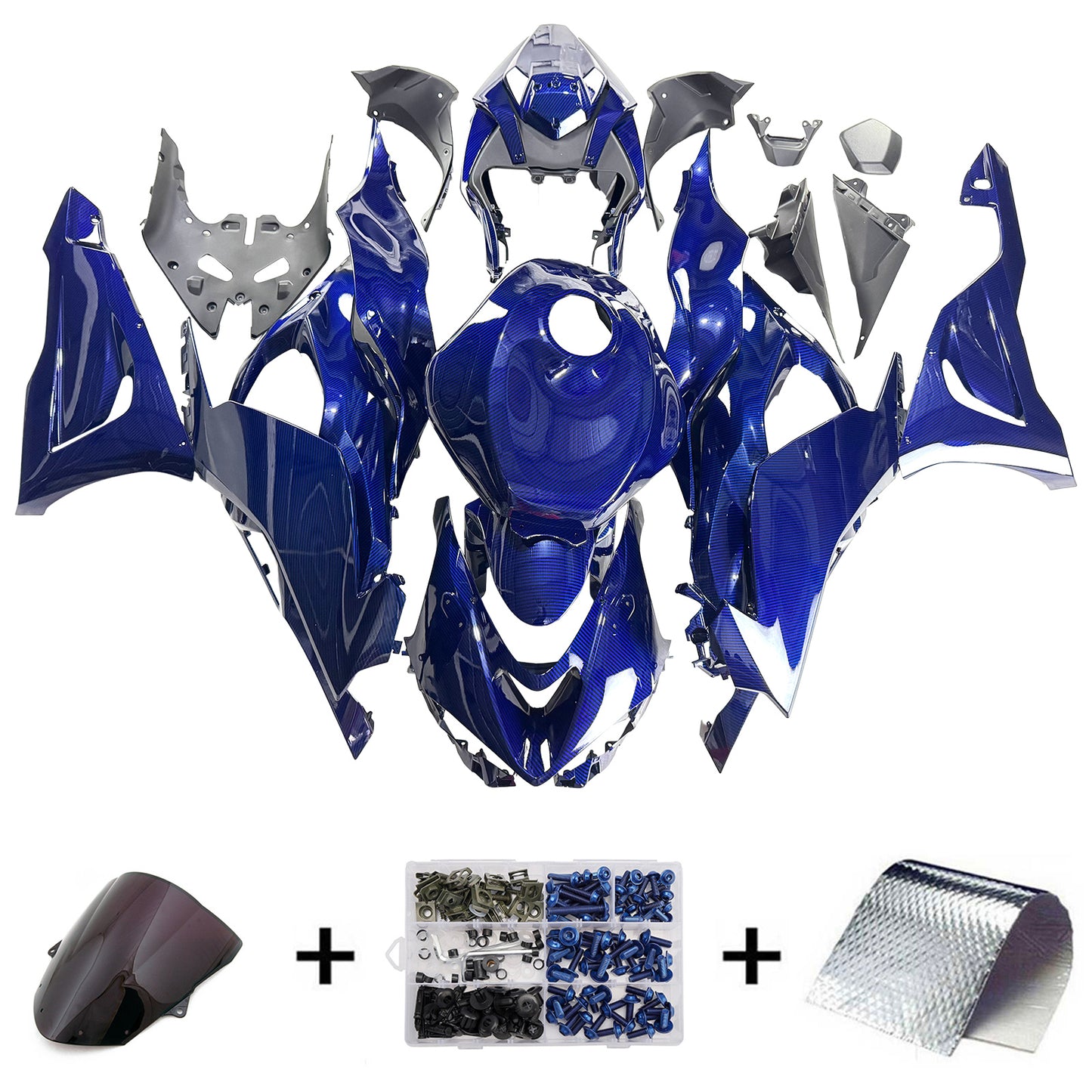 Kit carenatura iniezione in plastica ABS adatto per Kawasaki ZX-6R 2024-2026