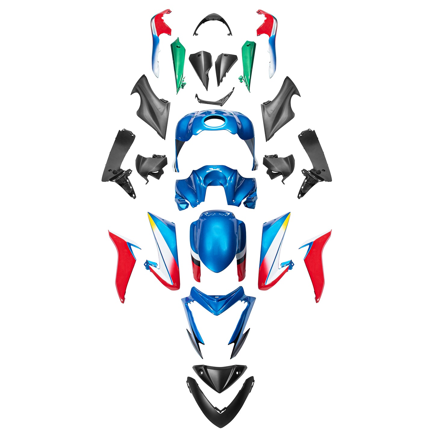 Kit carena carrozzeria in plastica Amotopart Suzuki GSX-S 1000 2015-2020