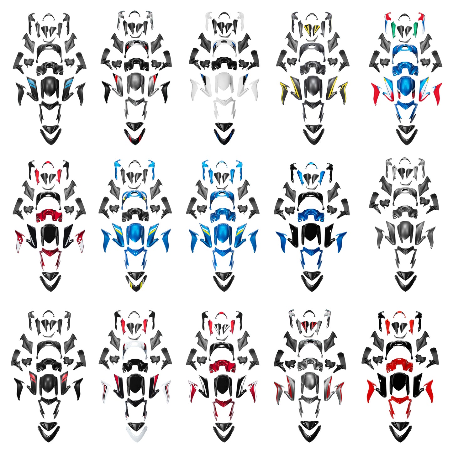 Kit carena carrozzeria in plastica Amotopart Suzuki GSX-S 1000 2015-2020