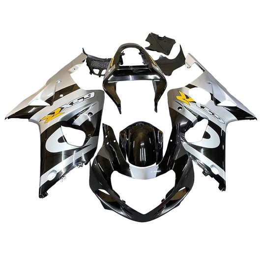 Carene 2000-2002 Suzuki GSXR 1000 Silver & Black Racing Generico
