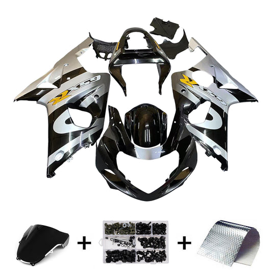 Carene 2000-2002 Suzuki GSXR 1000 Silver & Black Generico