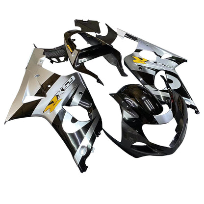 Carene 2000-2002 Suzuki GSXR 1000 Silver & Black Racing Generico