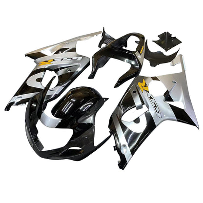 Carene 2000-2002 Suzuki GSXR 1000 Silver & Black Racing Generico