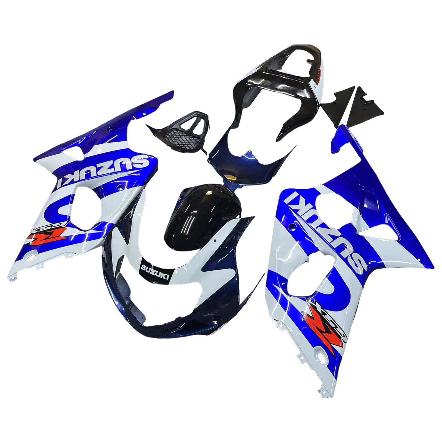 Carene 2000-2002 Suzuki GSXR 1000 Blu &amp; Nero GSXR Racing Generico