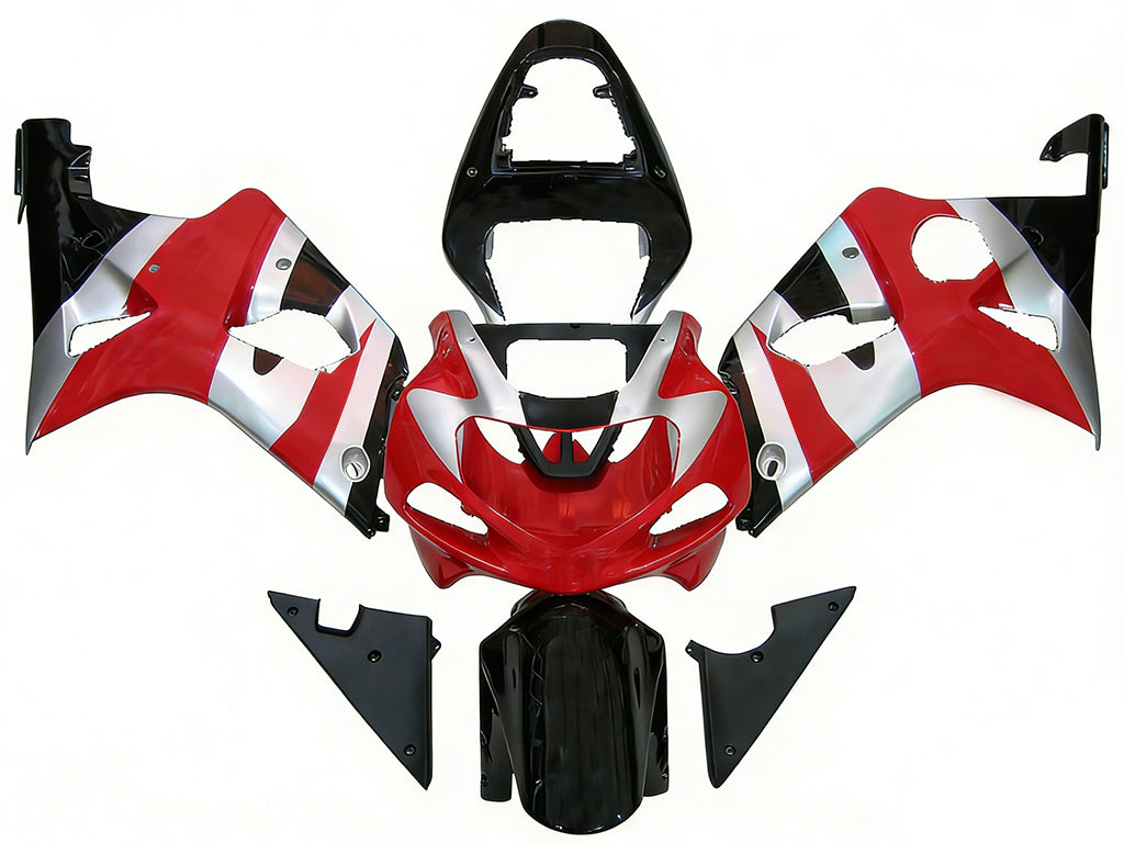 Carene 2000-2002 Suzuki GSXR 1000 Nero &amp; Rosso GSXR Generico