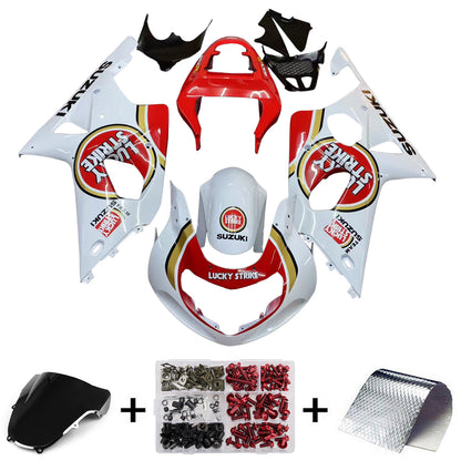 Carene 2000-2002 Suzuki GSXR 1000 White &amp; Red Lucky Strike Racing Generic